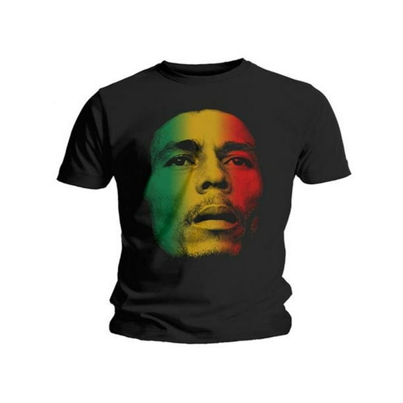 Bob Marley Adult Face Cotton T-Shirt