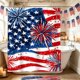 thumbnail image 4 of Independence Day Holiday Party Celebration Shower Curtain Bathroom Partition Decoration Hanging Curtain, 4 of 6