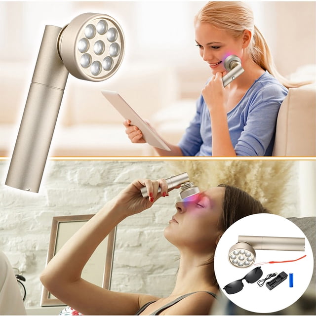 Lámpara de blanqueamiento de fisioterapia infrarroja de belleza Led roja y azul Wmkox8yii hjk4309