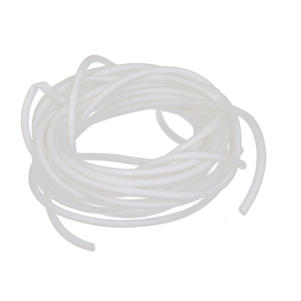 White Protective Heat Resistant Sleeve Sleeving 1.5mm x 5m for Cable