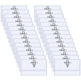 thumbnail image 1 of Paquete de 100 etiquetas de nombre de 90 x 56 mm, transparentes, con clip para etiquetas de nombre para ropa, estuche para etiquetas de nombre con clip para tarjetas de identificación para la, 1 of 6