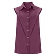 thumbnail image 4 of Womens Linen Tank Top Linen Tops For Women Summer Beach Sleeveless Tops Womens Gauze Tops Gauze Shirts Lightweight Gauze Crewneck Camisole Linen Shirts For Women Cotton Boho Tops Brick Red2 4XL, 4 of 8