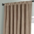 thumbnail image 4 of HPD Half Price Drapes Signature Pashmina Taupe Plush Velvet Hotel Blackout Curtains(1 Panel),50W X 84L, 4 of 6