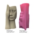 thumbnail image 3 of Planter Flowerpot Molds Silicone Concrete Mould Screened Human Face Shape Hand-Making Supplies for Hand Making Flowerpot, 3 of 8