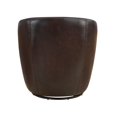 thumbnail image 6 of Luxury Bronze Leather Swivel Accent Chair - 31" Modern Living Room Furniture | Top Grain Leather, Solid Wood, 360° Swivel - Home Office, 6 of 7