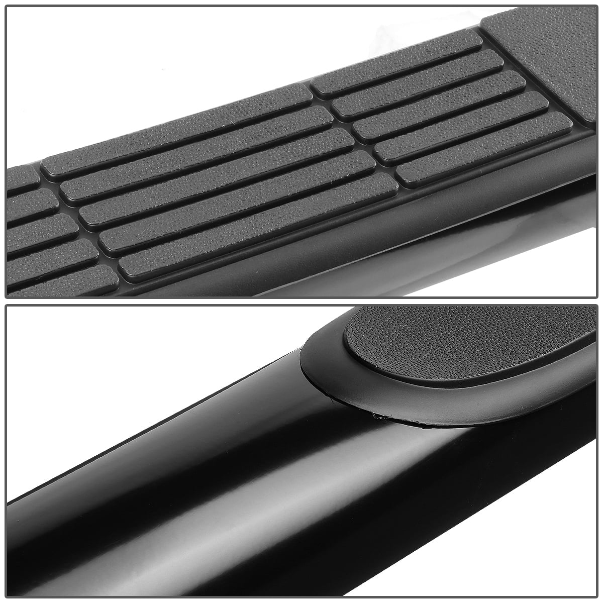 DNA Motoring 3" Black Side Step Nerf Bars Running Boards for 2000-2019 Silverado Sierra Extended Cab