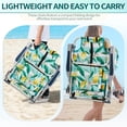 thumbnail image 3 of Ktaxon Backpack Beach Chair, 5-Position Protable  Beach Chair, Light-Weight Foldable Camping Chair with Back Storage Bag & Cooler Pouch and Side Bags for Beach Poolside (Low, Lemon), 3 of 10