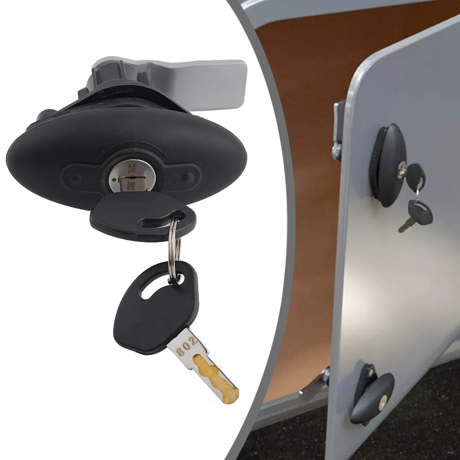 RV Filing Cabinet Lock Post Mailbox Drawer Cupboard Security Furniture with Keys