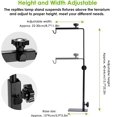 thumbnail image 4 of Heating Lamp Support Reptiles and Amphibians Adjustable Height Lighting Support Metal Turtle Heating Lamp Light Bracket, 4 of 5