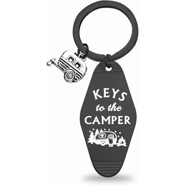TGBJE RV Camping Gift - Keys to the Camper for Happy Camper Lovers - Traveling Gift