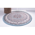thumbnail image 4 of Rugs.com Rabia Collection Rug – 10' Round Blue Low Rug Perfect For Kitchens, Dining Rooms, 4 of 9