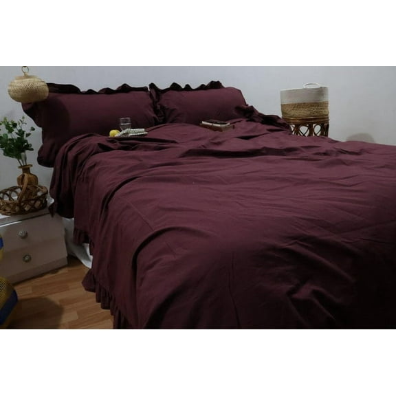 Anjli Export Super Soft & Luxury Duvet Cover Set 3 Piece -210 Thread Count, 1 Duvet Cover with Cconut Buttons Closure & 2 Pillow Cover, 100% Cotton Duvet Cover