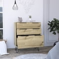 thumbnail image 3 of Light oak, 35 - inch high dresser with two drawers - Great for bedroom item combination, 3 of 4