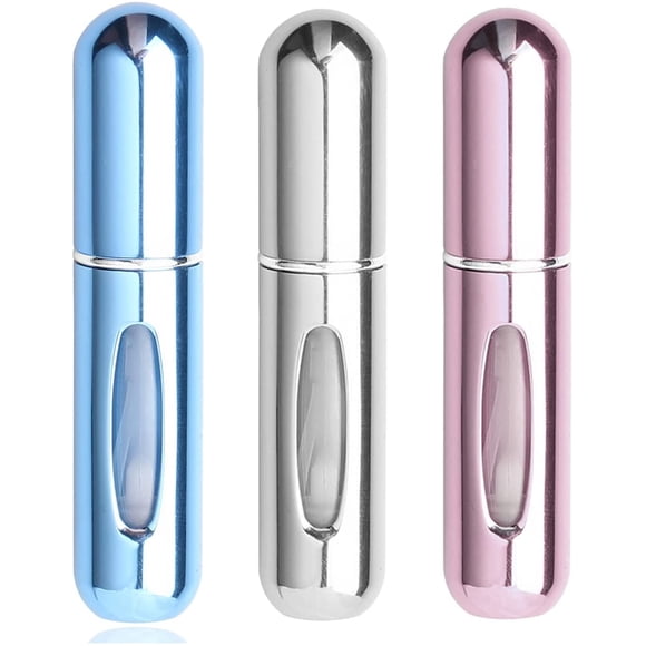 Lonbiaci 3 Pcs Perfume Travel Spray Bottle, 5ml Perfume Atomiser Bottles Fragrance Atomiser Portable Travel Refillable Perfume Bottle
