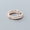 Rose Gold, variant on Adjustable Double-Layer Hand Ornament Ring, S925 Silver, Adjustable Opening (Size 8-14), Delicate Design, 0.4CM Face Height
