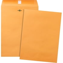 Clasp Envelopes 9x12, 15 Pack Clasp and Gummed Closures for Storing or Mailing, Brown Kraft Manilla Envelopes with Clasp Closure and Gummed Seal for Business, Legal, Office, Home and School