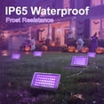 thumbnail image 4 of AGCAN 2 Pack 50W LED UV Black Light for Halloween Glow Party Waterproof Black Light Party Light, 4 of 9