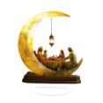 thumbnail image 4 of Adorno Eid Mubarak, decoración lunar de Ramadán, 2D, plano, creativo, ligero, arte artesanal Estilo E, 4 of 9