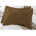 thumbnail image 3 of Pinch Pleated Pillow Shams - Super Soft 100% Egyptian Cotton 1000 Thread Count 2Pcs Pillow Shams - Queen Size (20" X 30") Inches, Taupe, 3 of 7