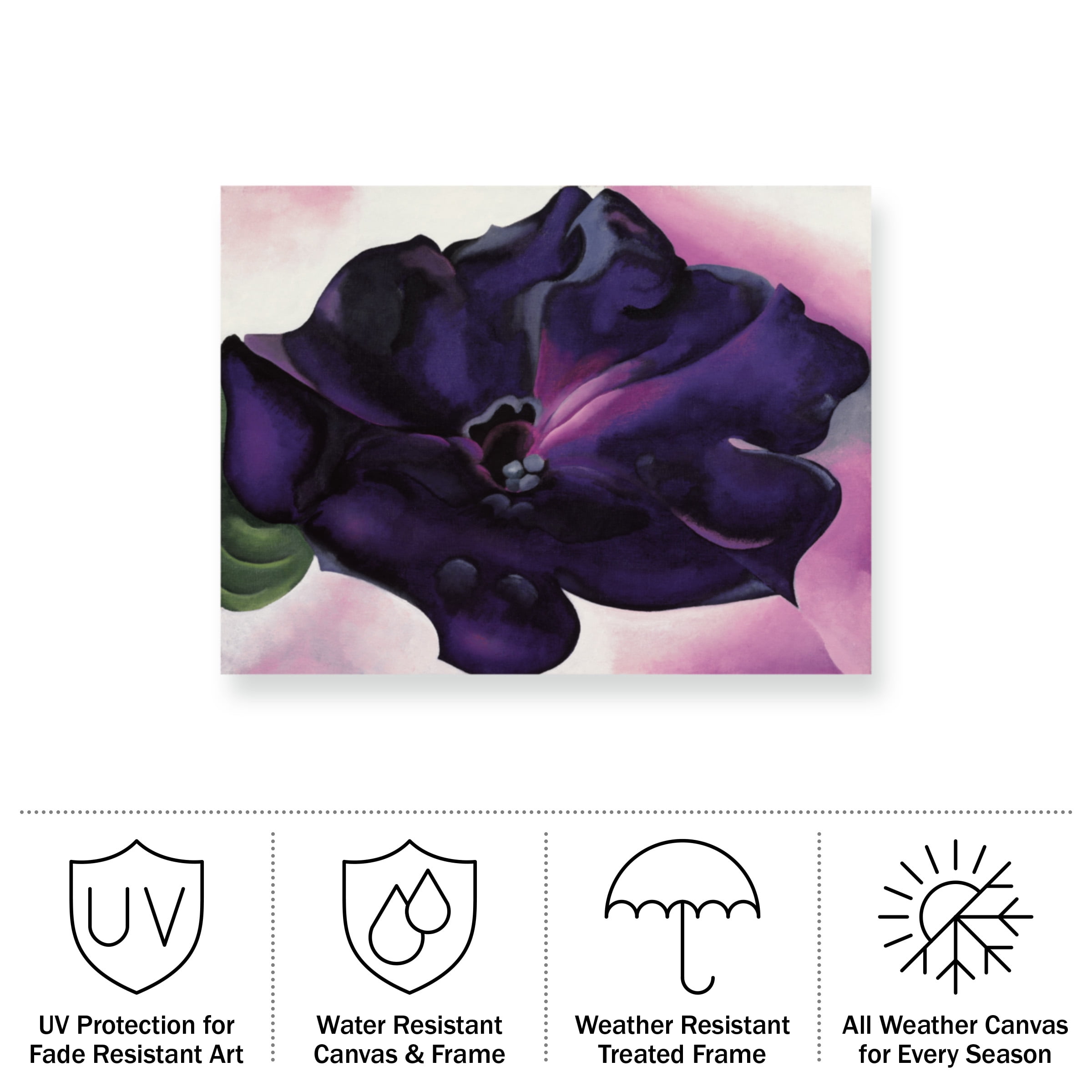 Georgia O'keefe 'Petunia' Outdoor Canvas