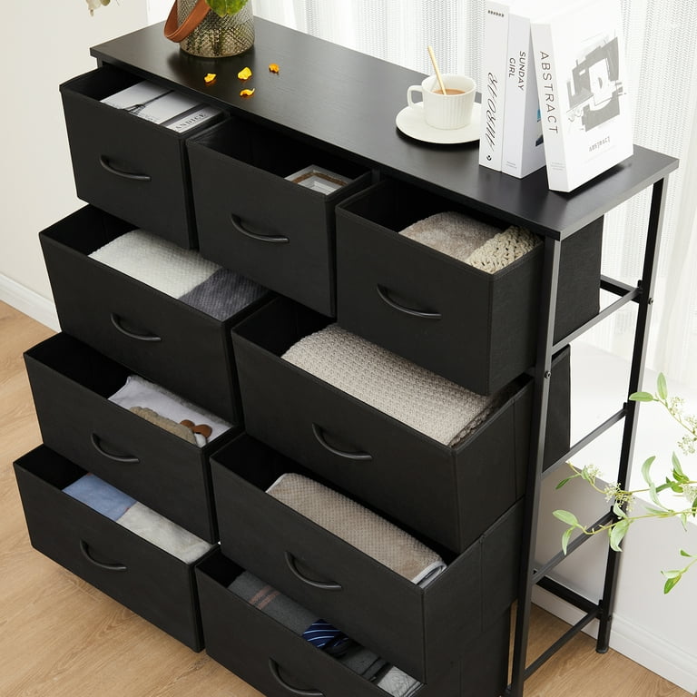 【ARI9/1】draw drawers ネイビー キャミソール　セット Aidoly 9-Drawer Dresser, Metal Frame with Wooden Top