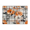 thumbnail image 5 of Yayeee Area Rugs for Living Room 5.2'x4' Non Slip Washable Bedroom Floor Carpet, Plaid Floral, 5 of 5