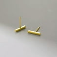 thumbnail image 5 of EOEMY Polish Bar Stud Earrings 925 Sterling Silver Women Jewellery-Silver, 5 of 6