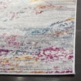thumbnail image 4 of SAFAVIEH Madison Michelle Overdyed Abstract Area Rug, Light Grey/Fuchsia, 6'7" Square, 4 of 8