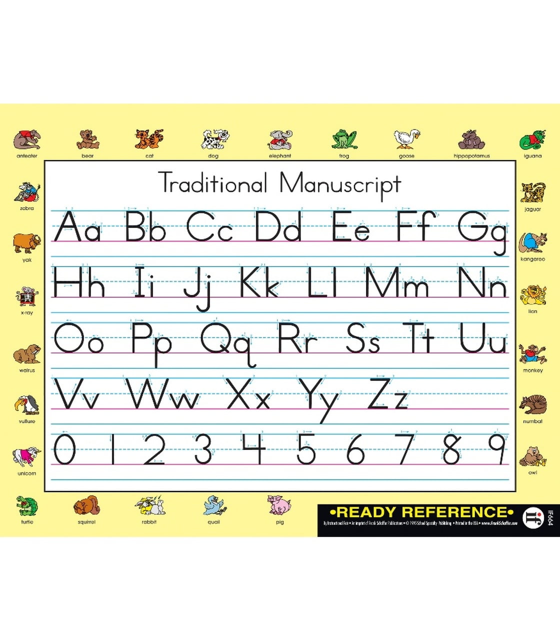 Handwriting Traditional Manuscript and Cursive Ready Reference Learning