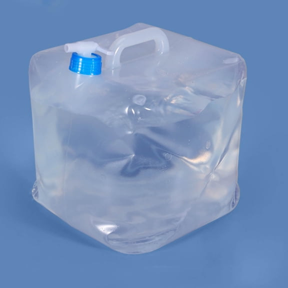 JingChun Collapsible Water Container with Spigot, BPA Free Storage Jug Canteen for Outdoor Camping Hiking & Emergency Survival Kit, Foldable Portable