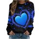 thumbnail image 1 of Camiseta con descuento de Honeeladyy Love Heart, jersey de talla grande para mujer, sudaderas de manga larga para el Día de San Valentín, 1 of 7