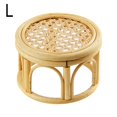 thumbnail image 1 of Support de Plante Rond en Rotin Intérieur Rustique V3O2, 1 of 9