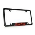 thumbnail image 2 of Chevrolet SS wordmark black coated metal license plate frame holder, 2 of 4