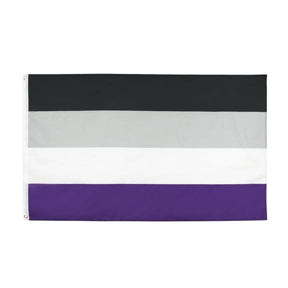 FLAGLINK Asexual Pride Flag 3x5Fts - LGBTQIA Nonsexual Gender Rainbow Banner