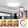 thumbnail image 2 of Lámparas para Recámara 40cm 36W 3000K/4000K/6500K Lámpara de Techo LED para Baño, Cuadrada Plafon Modernas para Cocina/Pasillo/Baño/Sala Temperatura de Color Brillo Ajustable (Blanco, Redondo), 2 of 15