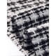 thumbnail image 5 of CHAQUETA Tweed Inspire Chic para Mujer, Cárdigan Bolero Corto de Cuadros Abierto XL Negro Blanco, 5 of 6