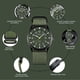 thumbnail image 5 of Relojes para hombres Relojes militares para hombres Reloj militar analógico de cuarzo Relojes de pulsera impermeables para hombres Fecha (carcasa negra, esfera negra, correa de nailon negra) oso de fresa Electrónica, 5 of 5