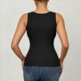 thumbnail image 3 of Stretchy Breathable Camisole Tops for Ladies Built in Padding Adjustable Straps Soft Light Shirts Suitable for Daily Travel Wearing Square Neck Padded Camisole (Black,M), 3 of 8