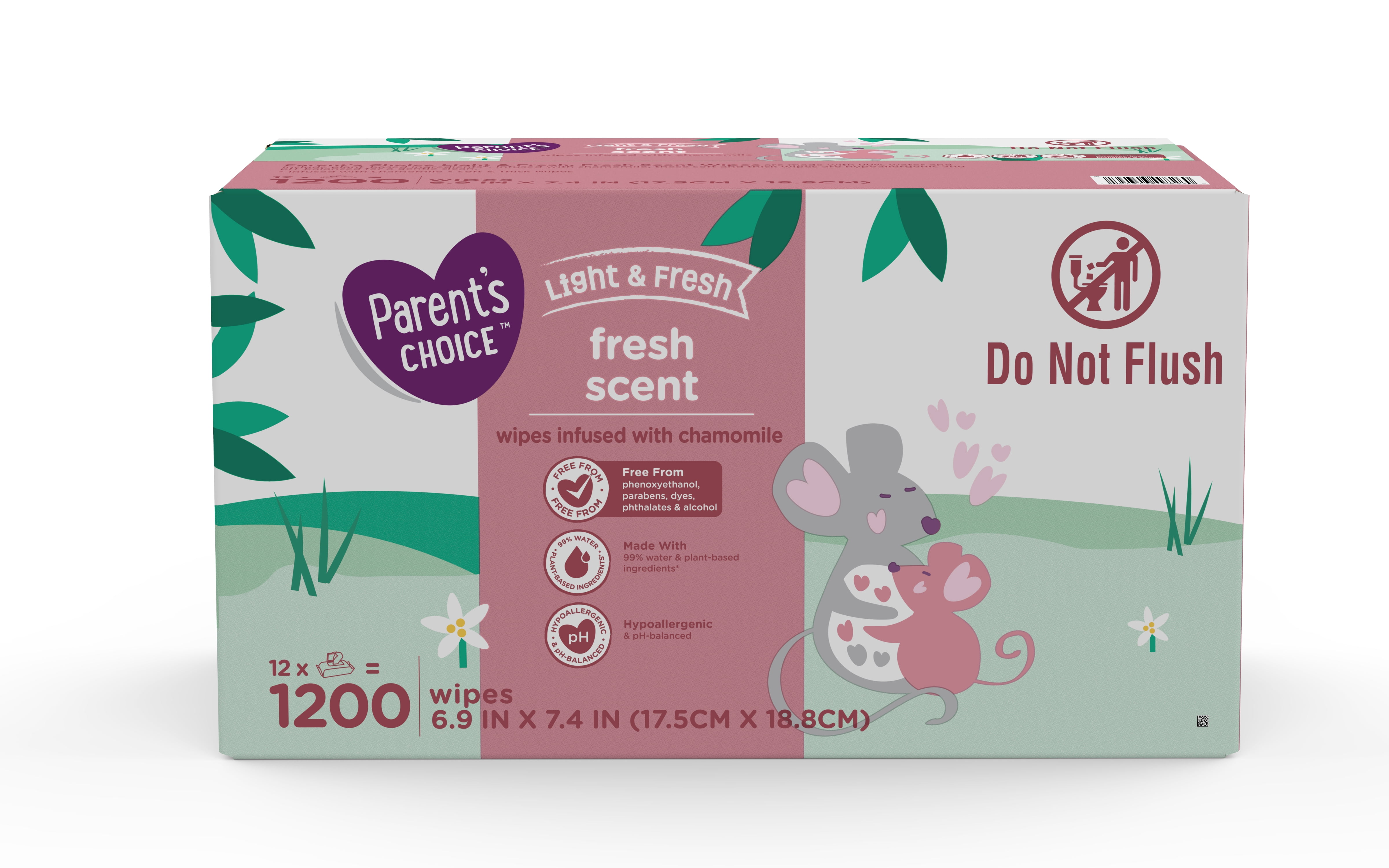 Parents Choice Fresh Scent Baby Wipes, 1200 Count (Select for More Options)