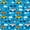 Bright Blue, variant on Castle Fairy Playful Race Car Twin Sheet Sets 3pcs for Kids, Checkered Flag Bedding for Modern Room, Bright Blue