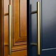thumbnail image 5 of Brier Series 12-5/8 in 320 mm Brushed Solid Gold Kitchen Hardware Modern Door Pulls Cupboard Drawer Pull Handles - 25 Pack, 5 of 8