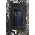 thumbnail image 5 of Oakland Living 650259-OWL-HB 16.7 in. Steel Indoor & Outdoor Animal Garden Owl Metal Bird Sculpture Statue with Solar Light & Ground Stake, Hammer Tone Bronze, 5 of 6
