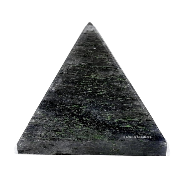 Nuummite Crystal Pyramid 1" Inch