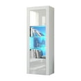 thumbnail image 3 of Milano Bookcase Matte Body & High Gloss Fronts, Walnut/White, 3 of 5