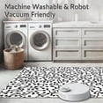 thumbnail image 5 of ODIKA 8' Machine Washable Non-Slip Area Rug, Contemporary Spotted Art with Expressive Modernist High Traffic Rug, Black, 292264, 5 of 5