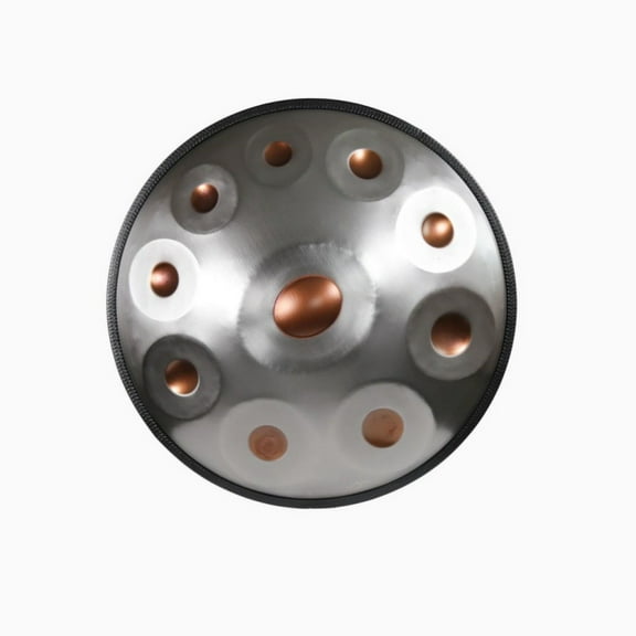 22 inch 10 notes Hand pan Gold with Pattern Handmade Hand Drum Percussion Instrument for Musical Lover