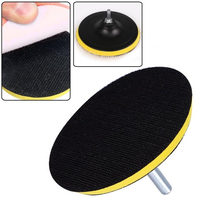 Juego De Almohadillas Pulidoras De Alto Bruto De 4", Adaptador De Taladro M10, Cera De Abrillantado Para Coche, Espuma De Lana Blanca Y Naranja, 6 Uds.