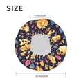 thumbnail image 3 of Skull gold flower Shower Cap, Reusable Bath Hair Hat for all Hair Lengths Hair Cover with Elastic Band Double Waterproof Layers Bathing Hat, 3 of 5