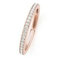 thumbnail image 3 of Aonejewelry 0.25 Ctw. Elegant and Simple Diamond Wedding Band In 10K Rose Gold, 3 of 4