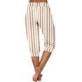 thumbnail image 5 of LIaqionyy Women Striped Capri Pants High Waisted Yoga Sweatpants Lounge Cropped Jogger Pant with Pockets, 5 of 6